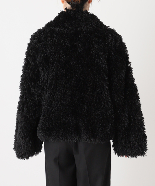 JOURNAL STANDARD（ジャーナルスタンダード）の「エコファーブルゾン（ブルゾン・レディース・ブラック/アイボリー・FREE）」の19枚目の写真