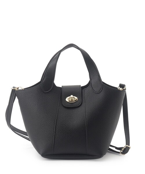 OPAQUE.CLIP（オペークドットクリップ）の「◆【2WAY】フロントひねりデザイントートバッグ（トートバッグ・レディース・ブラック/アイボリー/ピンク系その他・00）」の3枚目の写真