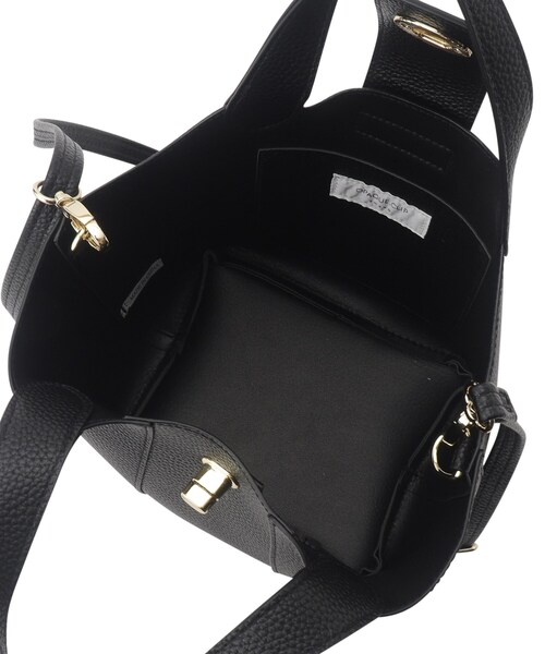 OPAQUE.CLIP（オペークドットクリップ）の「◆【2WAY】フロントひねりデザイントートバッグ（トートバッグ・レディース・ブラック/アイボリー/ピンク系その他・00）」の10枚目の写真