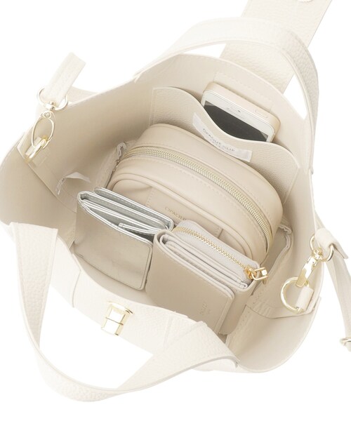 OPAQUE.CLIP（オペークドットクリップ）の「◆【2WAY】フロントひねりデザイントートバッグ（トートバッグ・レディース・ブラック/アイボリー/ピンク系その他・00）」の12枚目の写真