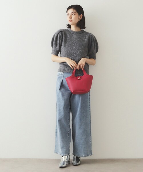 OPAQUE.CLIP（オペークドットクリップ）の「◆【2WAY】フロントひねりデザイントートバッグ（トートバッグ・レディース・ブラック/アイボリー/ピンク系その他・00）」の15枚目の写真