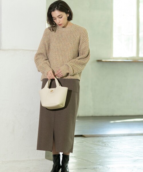 OPAQUE.CLIP（オペークドットクリップ）の「◆【2WAY】フロントひねりデザイントートバッグ（トートバッグ・レディース・ブラック/アイボリー/ピンク系その他・00）」の21枚目の写真