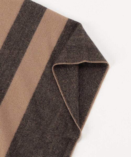 MONO COMME CA(モノコムサ)の「ポンチョストール(ストール/ショール・レディース・グレー/ベージュ・FREE)」の7枚目の写真