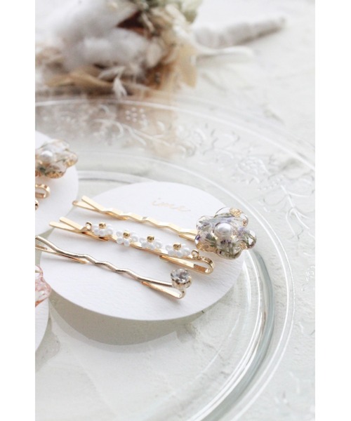 ime】3点ｾｯﾄﾌﾗﾜｰﾍｱﾋﾟﾝ(MA)（ヘアピン）｜tone（トーン）の