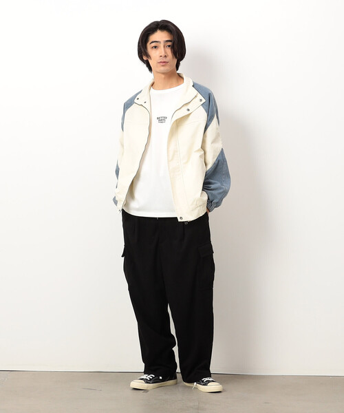 【セール】カットコールワイドカーゴパンツ（カーゴパンツ）｜Purple&Yellow（パープルアンドイエロー）