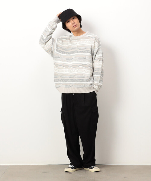 【セール】カットコールワイドカーゴパンツ（カーゴパンツ）｜Purple&Yellow（パープルアンドイエロー）