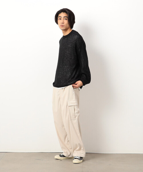 【セール】カットコールワイドカーゴパンツ（カーゴパンツ）｜Purple&Yellow（パープルアンドイエロー）