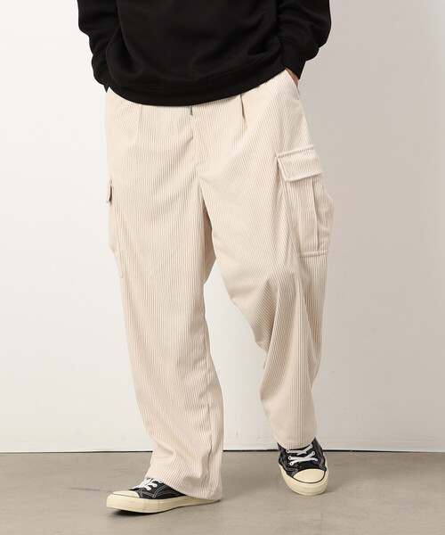 【セール】カットコールワイドカーゴパンツ（カーゴパンツ）｜Purple&Yellow（パープルアンドイエロー）