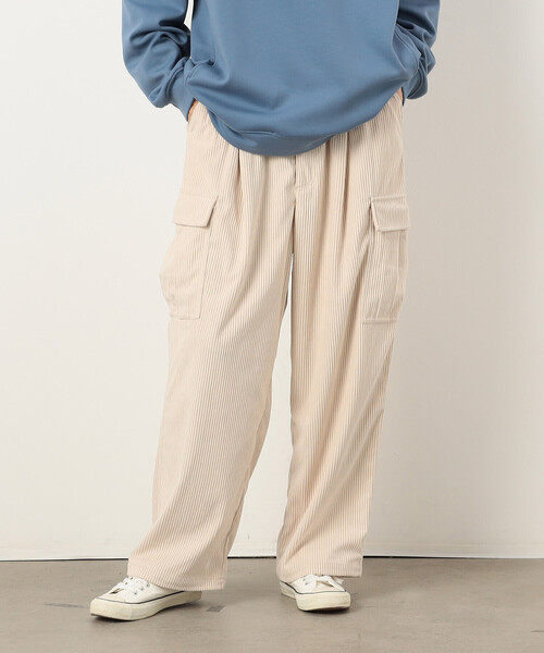 【セール】カットコールワイドカーゴパンツ（カーゴパンツ）｜Purple&Yellow（パープルアンドイエロー）