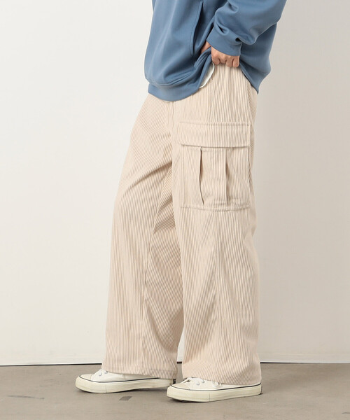 【セール】カットコールワイドカーゴパンツ（カーゴパンツ）｜Purple&Yellow（パープルアンドイエロー）