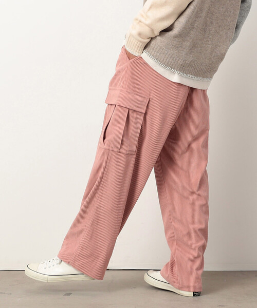 【セール】カットコールワイドカーゴパンツ（カーゴパンツ）｜Purple&Yellow（パープルアンドイエロー）