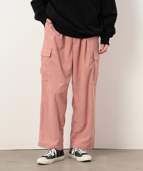 【セール】カットコールワイドカーゴパンツ（カーゴパンツ）｜Purple&Yellow（パープルアンドイエロー）