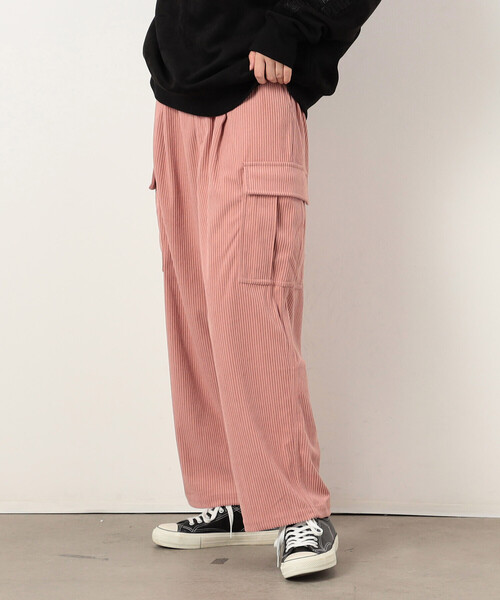 【セール】カットコールワイドカーゴパンツ（カーゴパンツ）｜Purple&Yellow（パープルアンドイエロー）