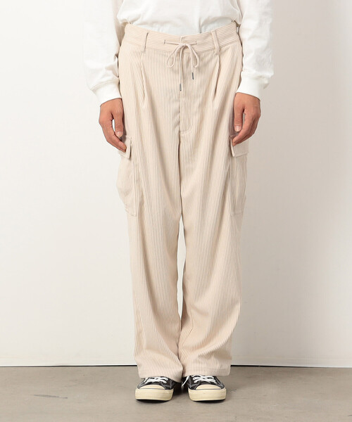 【セール】カットコールワイドカーゴパンツ（カーゴパンツ）｜Purple&Yellow（パープルアンドイエロー）