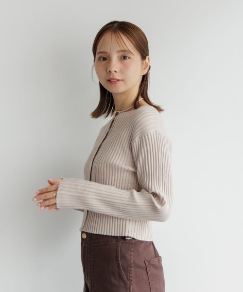 flower（フラワー）の「スパークルバブルトップ（Tシャツ/カットソー・レディース・ピンク/アイボリー・FREE）」の9枚目の写真