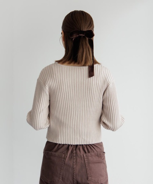 flower（フラワー）の「スパークルバブルトップ（Tシャツ/カットソー・レディース・ピンク/アイボリー・FREE）」の10枚目の写真