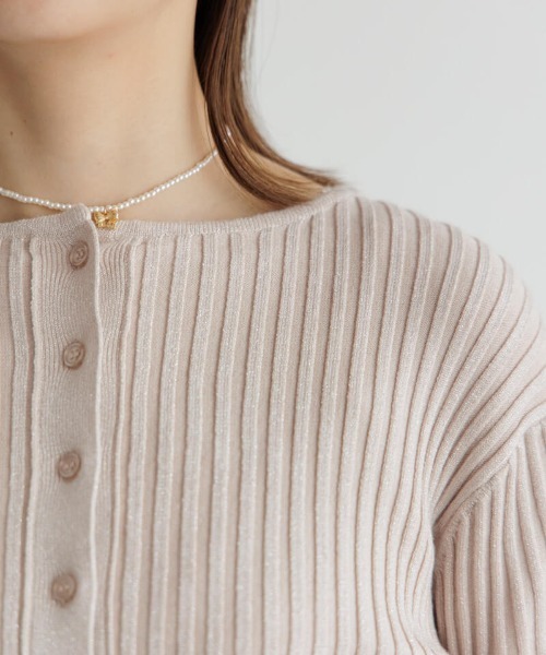 flower（フラワー）の「スパークルバブルトップ（Tシャツ/カットソー・レディース・ピンク/アイボリー・FREE）」の14枚目の写真