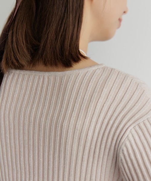 flower（フラワー）の「スパークルバブルトップ（Tシャツ/カットソー・レディース・ピンク/アイボリー・FREE）」の16枚目の写真