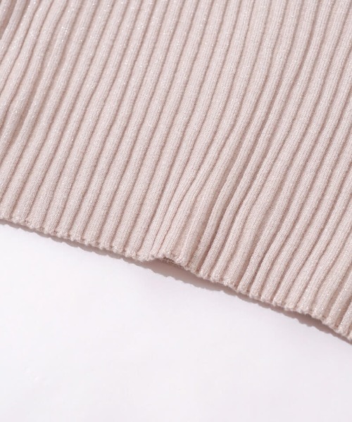 flower（フラワー）の「スパークルバブルトップ（Tシャツ/カットソー・レディース・ピンク/アイボリー・FREE）」の5枚目の写真