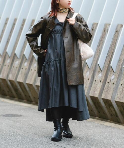 RODE SKO（ロデスコ）の「ウッドボールキンチャクファーバッグ（スカート・レディース・アイボリー/ブラウン/モカ・ONE）」の9枚目の写真