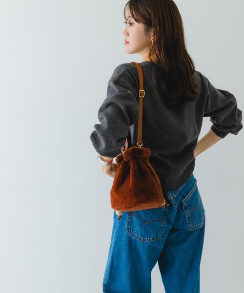 セール】ウッドボールキンチャクファーバッグ（ショルダーバッグ