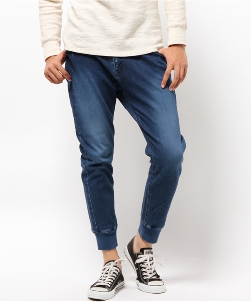 URBAN RESEARCH（アーバンリサーチ）の「UR 2WAYストレッチ デニムリブパンツ（デニムパンツ・メンズ・インディゴブルー/ライトインディゴブルー・LARGE/MEDIUM）」の14枚目の写真