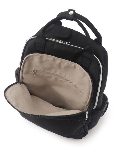 SHOO・LA・RUE（シューラルー）の「【撥水】大人が持ちたい 10ポケット2層リュック（バックパック/リュック・レディース・グレー/ブラック/ブラック系3・00）」の14枚目の写真