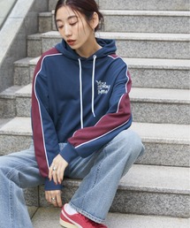 Auntie Rosa Holiday | 裏毛ライン配色フーディー(パーカー)