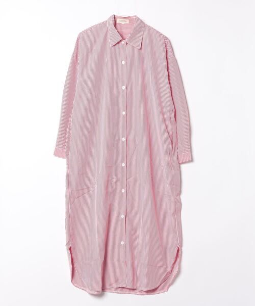 aimoha（アイモハ）の「ストライプシャツロングワンピース（ワンピース・レディース・ブルー/レッド・MEDIUM/SMALL/X-LARGE/LARGE）」の12枚目の写真