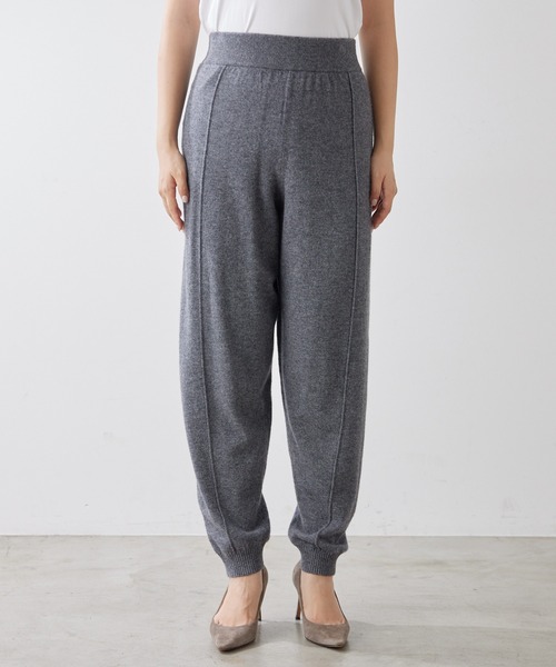 Whim Gazette（ウィムガゼット）の「【15th Anniversary】カシミヤ混ニットパンツ（その他パンツ・レディース・ベージュ/グレー・FREE）」の8枚目の写真