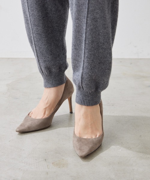 Whim Gazette（ウィムガゼット）の「【15th Anniversary】カシミヤ混ニットパンツ（その他パンツ・レディース・ベージュ/グレー・FREE）」の5枚目の写真