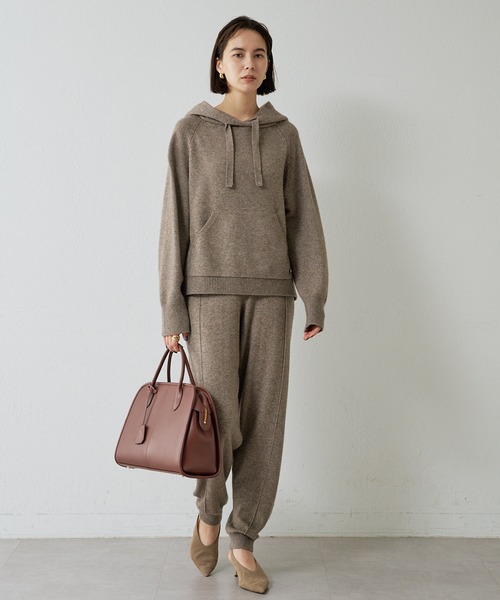 Whim Gazette（ウィムガゼット）の「【15th Anniversary】カシミヤ混ニットパンツ（その他パンツ・レディース・ベージュ/グレー・FREE）」の22枚目の写真