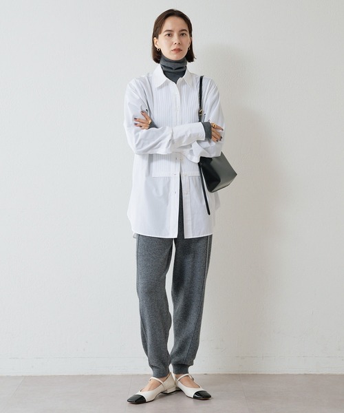 Whim Gazette（ウィムガゼット）の「【15th Anniversary】カシミヤ混ニットパンツ（その他パンツ・レディース・ベージュ/グレー・FREE）」の15枚目の写真