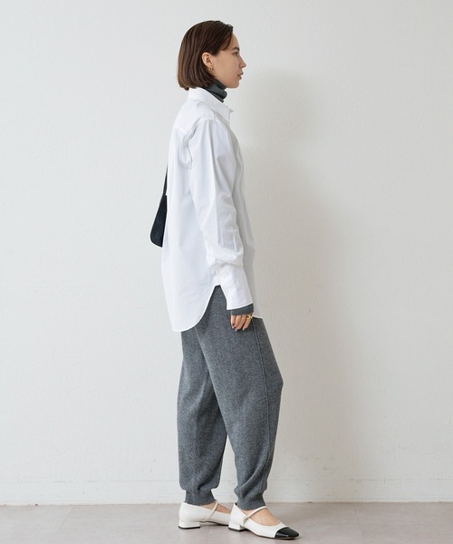 Whim Gazette（ウィムガゼット）の「【15th Anniversary】カシミヤ混ニットパンツ（その他パンツ・レディース・ベージュ/グレー・FREE）」の14枚目の写真