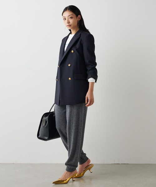 Whim Gazette（ウィムガゼット）の「【15th Anniversary】カシミヤ混ニットパンツ（その他パンツ・レディース・ベージュ/グレー・FREE）」の17枚目の写真