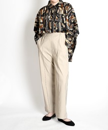 ストレッチ ストレートパンツ スラックス