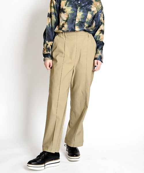 MARAI(マーライ)の「ストレッチ ストレートパンツ スラックス(その他パンツ・レディース・ブラック/グレー/ブラウン/グリーン・FREE)」の4枚目の写真