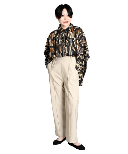 MARAI(マーライ)の「ストレッチ ストレートパンツ スラックス(その他パンツ・レディース・ブラック/グレー/ブラウン/グリーン・FREE)」の11枚目の写真