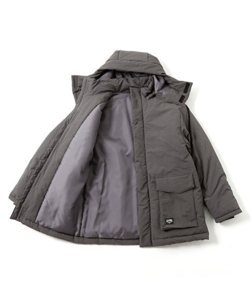 GLAZOS（グラソス）の「【大人向けサイズあり】【撥水】【保温】機能中綿サーモライト・ミドルコート（ブルゾン・キッズ・ベージュ/ブラック/チャコールグレー・LL/S/M/L）」の18枚目の写真