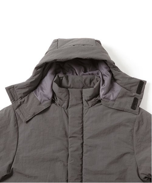 GLAZOS（グラソス）の「【大人向けサイズあり】【撥水】【保温】機能中綿サーモライト・ミドルコート（ブルゾン・キッズ・ベージュ/ブラック/チャコールグレー・LL/S/M/L）」の8枚目の写真