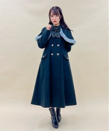 axes femme POETIQUE | ファーデザインケープ付コート(ステンカラーコート)