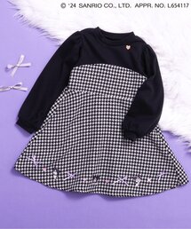 sanrio（サンリオ）の「マイメロディ・クロミ/千鳥柄ドッキングワンピース（ワンピース・キッズ）」