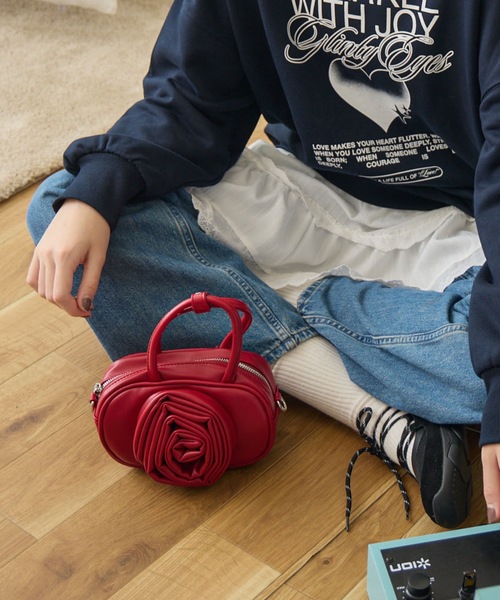 Birthday room（バースデイルーム）の「2wayローズモチーフハンド/ショルダーバッグ  /  2way rose motif hand and shoulder bag（ショルダーバッグ・レディース・アイボリー/ブラック/レッド・FREE）」の15枚目の写真