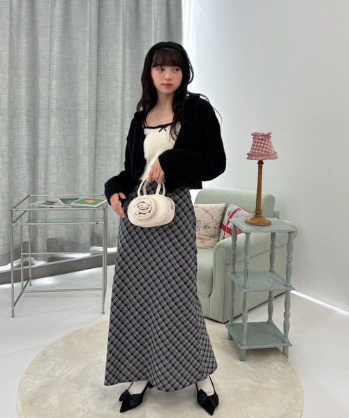 Birthday room（バースデイルーム）の「2wayローズモチーフハンド/ショルダーバッグ  /  2way rose motif hand and shoulder bag（ショルダーバッグ・レディース・アイボリー/ブラック/レッド・FREE）」の5枚目の写真