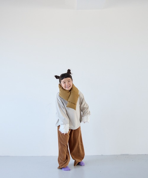 LOWRYS FARM(ローリーズファーム)の「エアサーマルマフラー 128088(マフラー・キッズ・ブラック/ブラウン・FREE)」の4枚目の写真