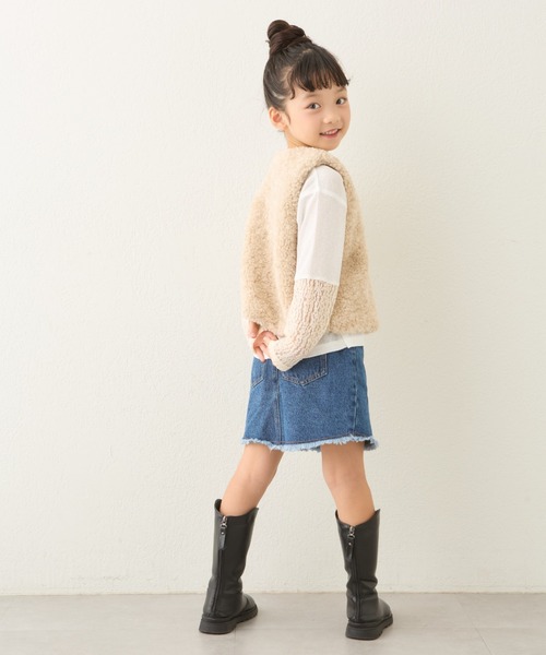 チャオパニックティピー　コラボ　GEVACO ミントグリーン　ボアベスト GEVACO】ボアフリースフードベスト | CIAOPANIC TYPY(チャオパニック