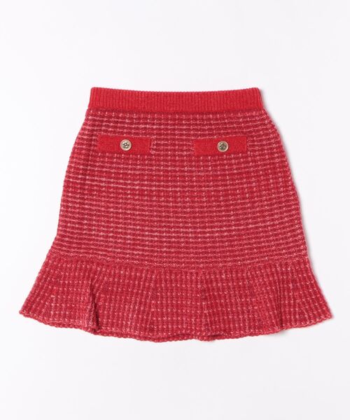 LILY BROWN(リリーブラウン)の「【LILY BROWN×MARY QUANT】【WEB・一部店舗限定カラー】ツイードニットスカート(スカート・レディース・ピンク/ブルー/ブラック/ホワイト/レッド・FREE)」の5枚目の写真