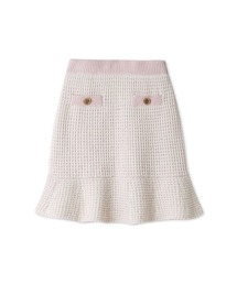 【LILY BROWN×MARY QUANT】【WEB・一部店舗限定カラー】ツイードニットスカート