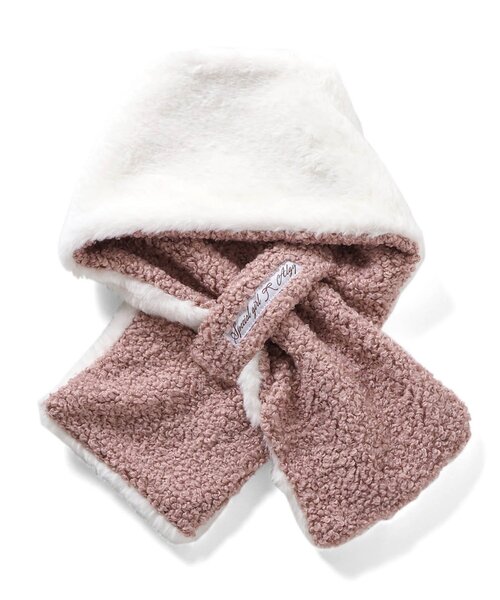 algy（アルジー）の「リバーシブルエコファーティペット（マフラー・キッズ・ブラック/ベージュ/ピンク・FREE）」の12枚目の写真