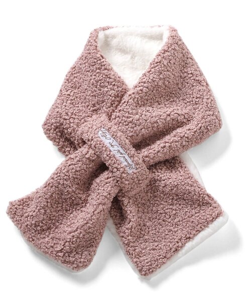 algy（アルジー）の「リバーシブルエコファーティペット（マフラー・キッズ・ブラック/ベージュ/ピンク・FREE）」の16枚目の写真